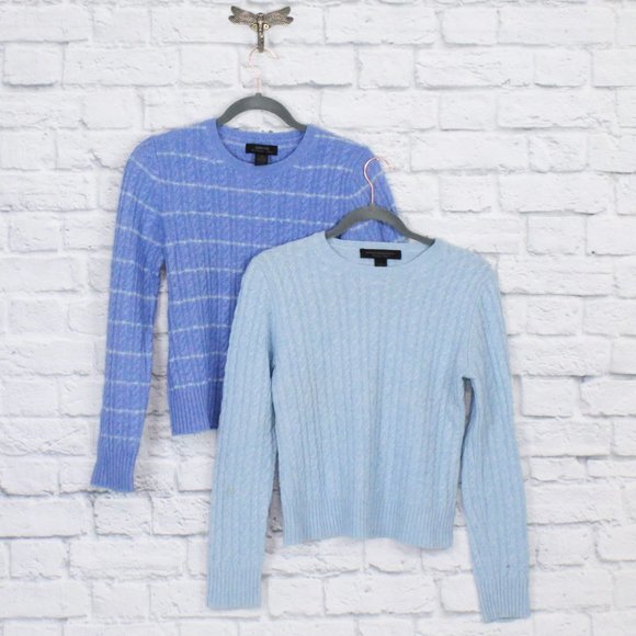 Express Sweaters - EXPRESS Lot of Two Blue Cable Knit Sweaters Sz S
